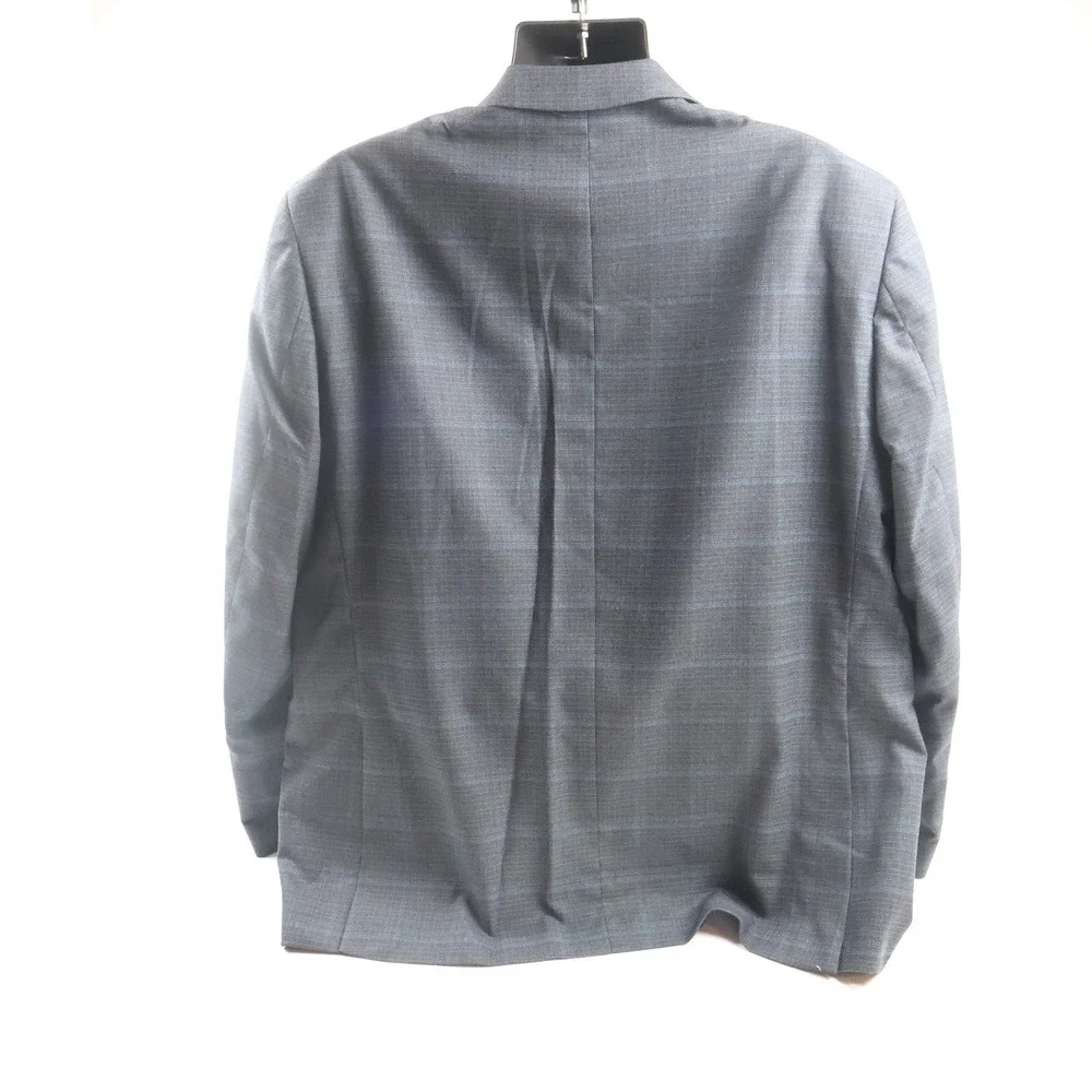 Giorgio Fiorelli Suit 2BT Vent Nopleat Blue Plaid 50/44 NWT